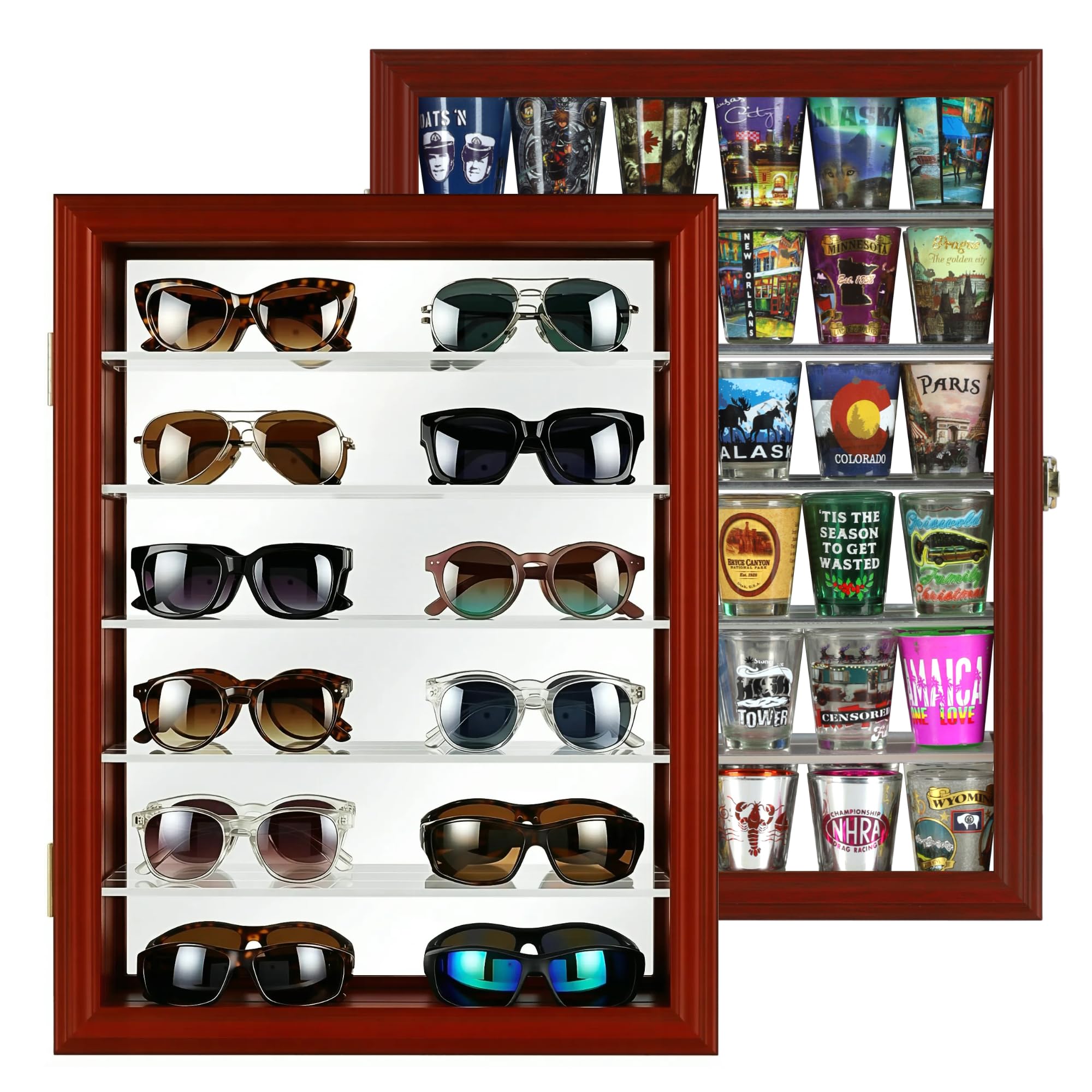Amazon.com - Wall Display Cabinet for Sunglasses, Shot Glass