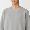 Muji Sweater Men's Washable Waffle Knit Crew Neck Sweater