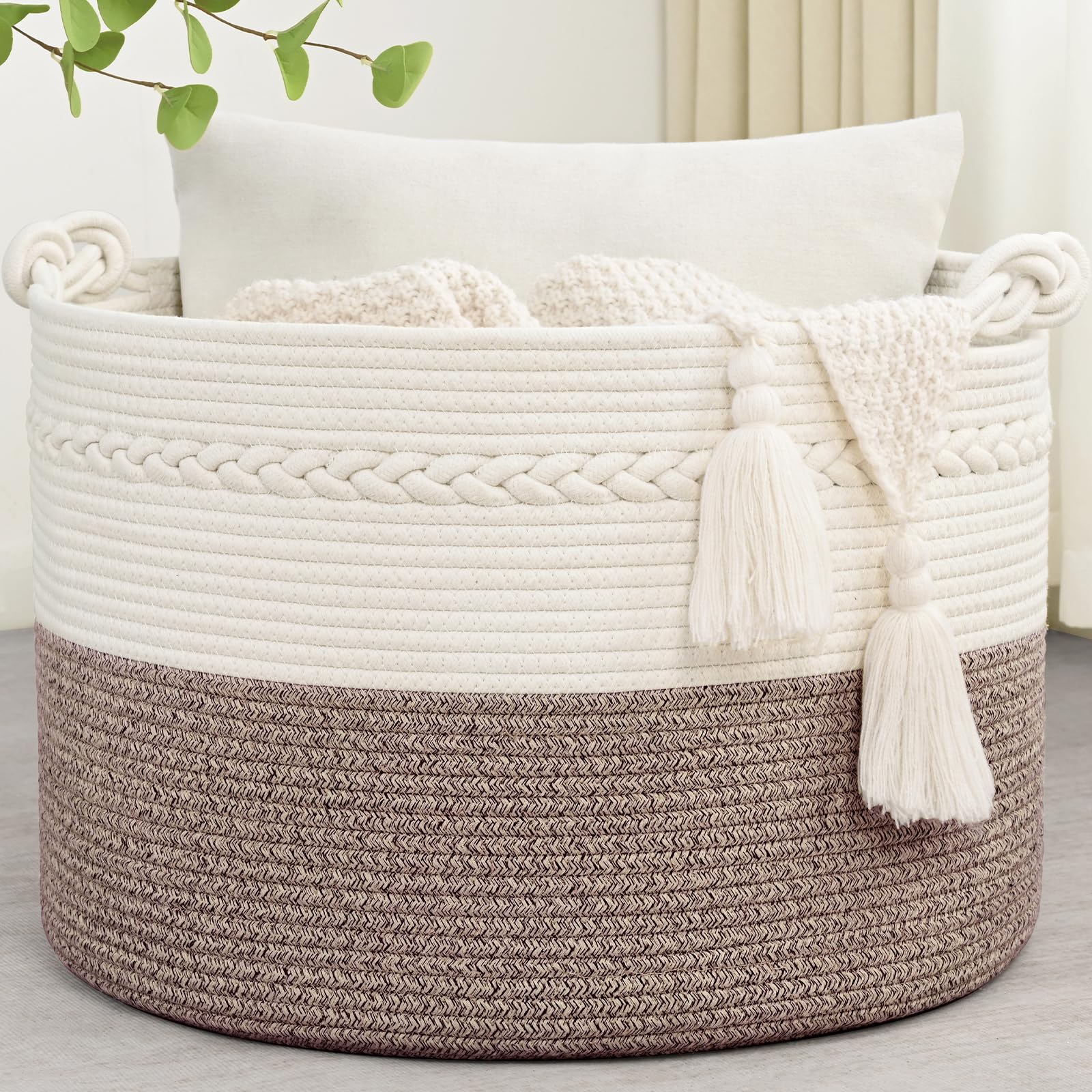 Amazon.com: Degeyoyo 67L Large Blanket Basket, 20