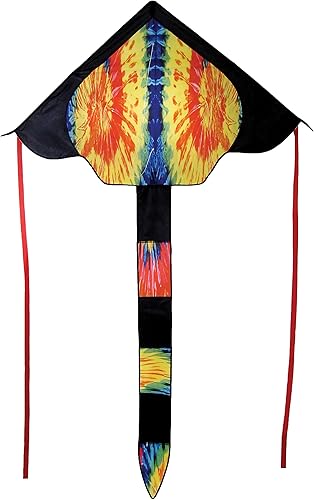 En la brisa Rainbow Bengala Fly Hola Delta Kite Teñido con nudo Tie Dye