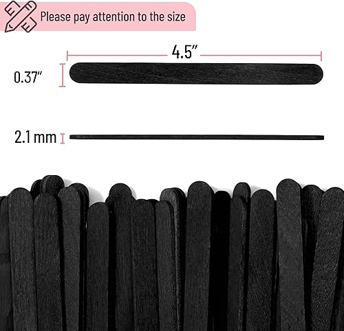 Vista 56 de Mr. Pen - Palitos de paletas de colores, palitos de madera de colores arcoíris para manualidades, paquete de 200, 4.5 pulgadas, suministros