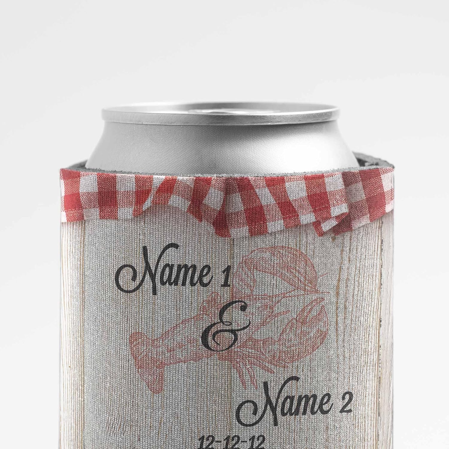 Personalized Wedding Can Coolers – “How Sweet It Is to Be Loved Bayou” – Custom Foam Drink Sleeves for Engagements, Bridal Showers, and Receptions – 12oz – Made in USA by VictoryStore (50)