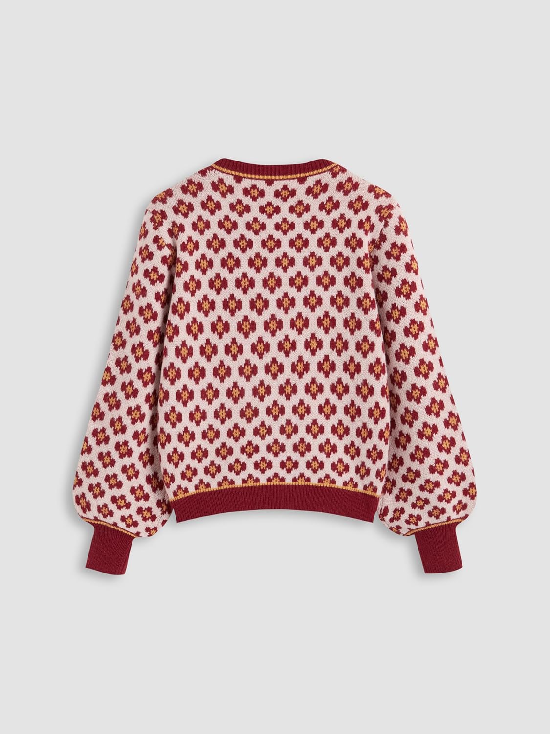 CIDER Women Sweaters Floral Crew Neck Long Sleeve Pullover Sweater Trendy Casual Fall Outfits - Image 5