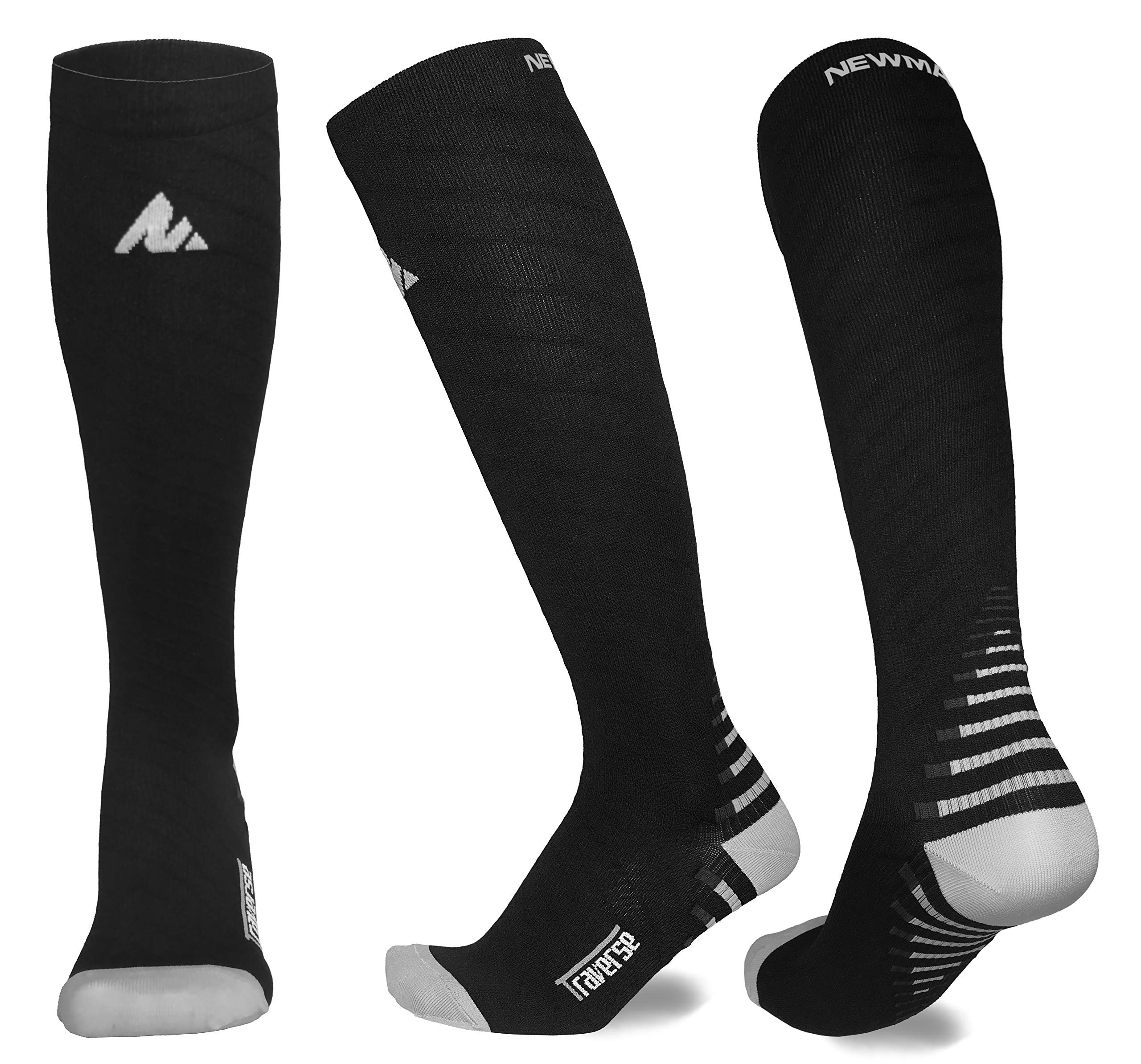 NEWMARK Compression Socks for Men & Women, Best Graduated Stockings for Runners, Nurse, Plantar Fasciitis, Hiking, Athletic