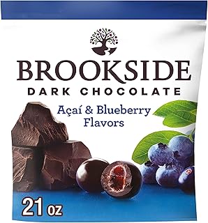 Dark Chocolate, Acai and Blueberry Flavored Snacking Chocolate Bag, 21 oz