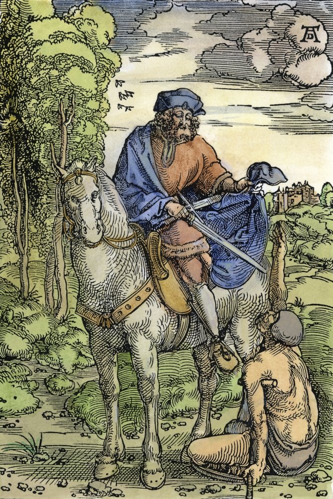 Saint Martin (C316-397) Nalso Known As Saint Martin Of Tours French Prelate Woodcut C1505 By Hans Baldung Grien After Albrecht D?rer Poster Print by (24 x 36)