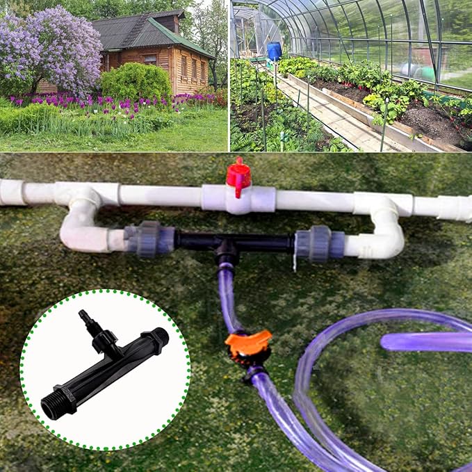 Inyector Venturi para Fertilizante de Riego 1/2 pulgada miniatura 7