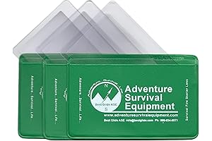 3 Pack Fresnel Lens Magnifiers for Primitive Camping and Bushcraft