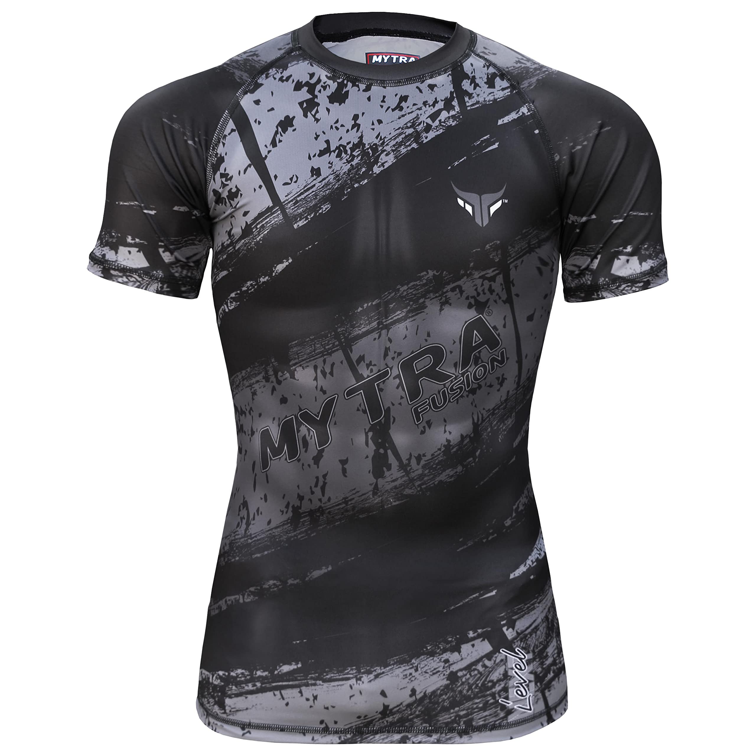 Mytra Fusion Rashguard BJJ Breathable & Ultra Lightweight Maglia Compressione Uomo MMA Rashguard per Palestra, Allenamento, Corsa e Ciclismo