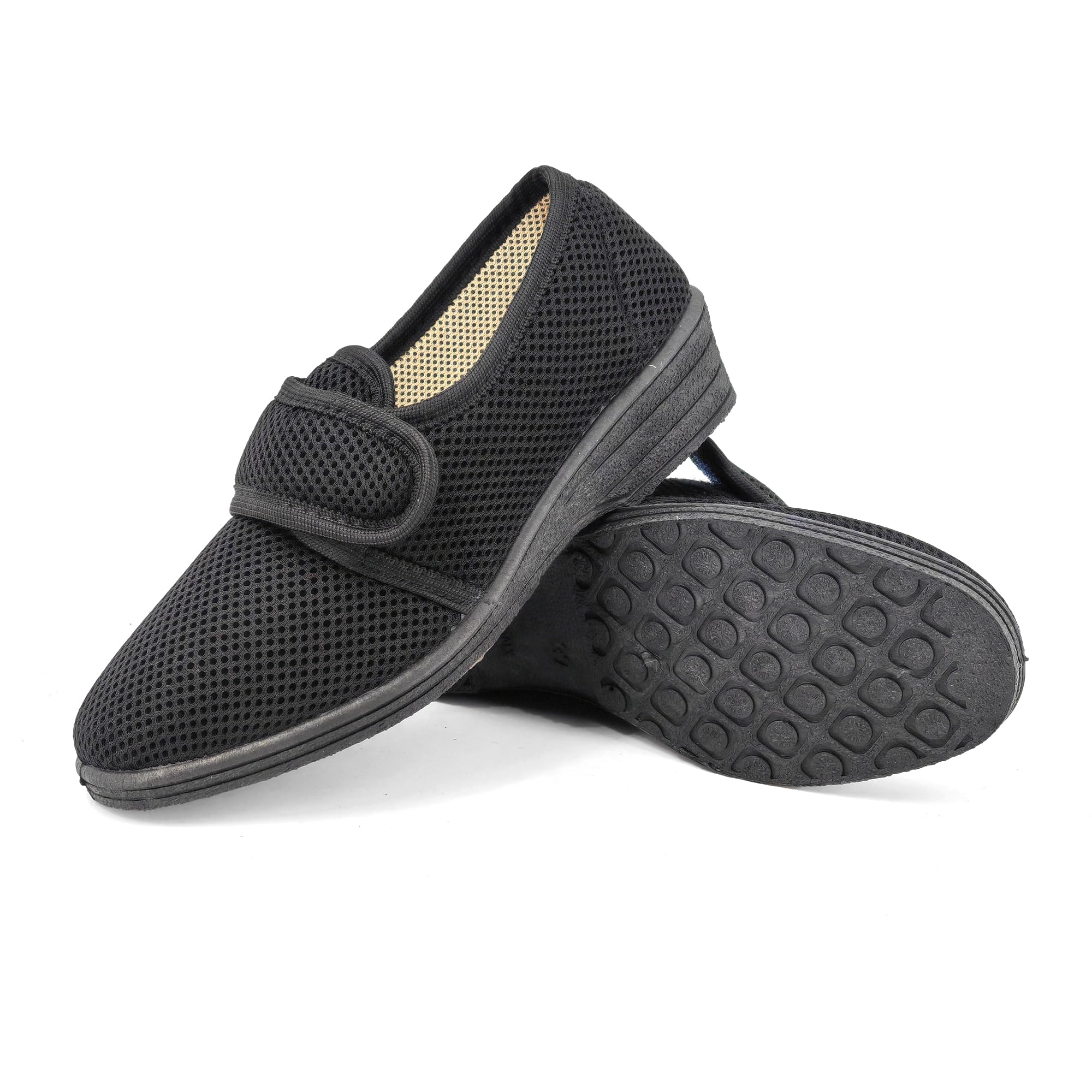 JOMIX Pantofole Donna Estive Ciabatte da Anziani con Strappo Scarpe Lavabile in Lavatrice