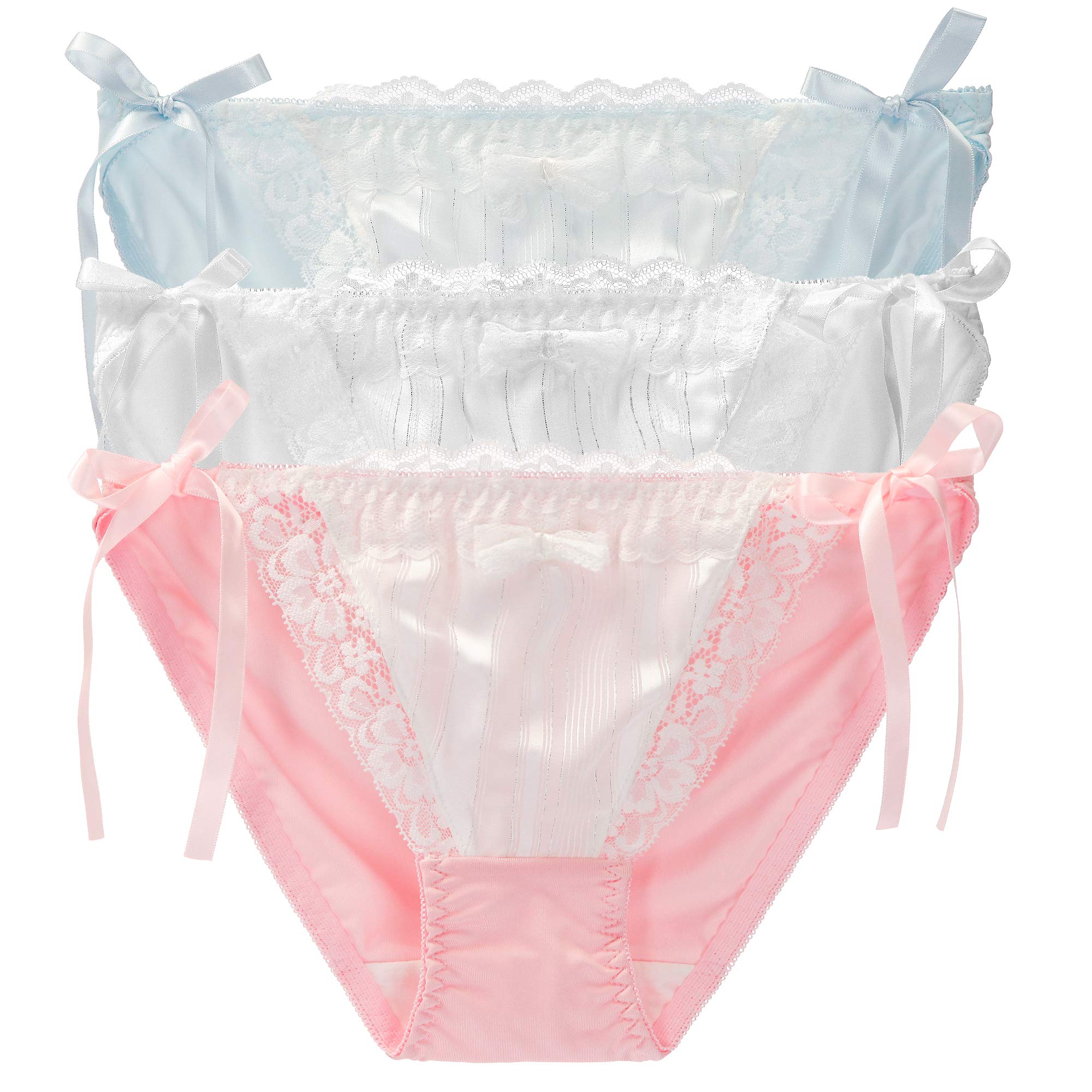 [コーラルウェー] 太め ひもパン 紐パン セクシー 下着 レディース レース ショーツ パンティ パンツ 透け かわいい 三角パンツ