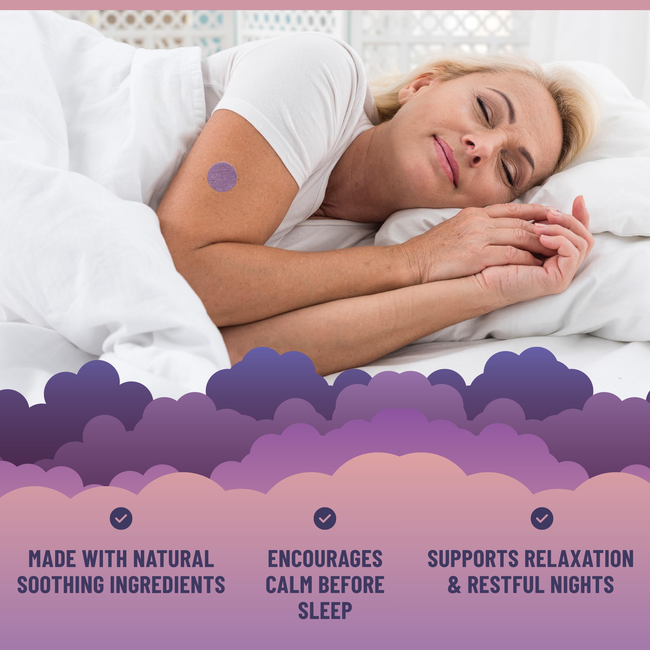 TOLEVITA Sleep Patches 36 Pcs – Nighttime Relaxation Support with Melatonin, Lavender, L-Theanine, GABA & Natural Botanicals — Amazon image 2