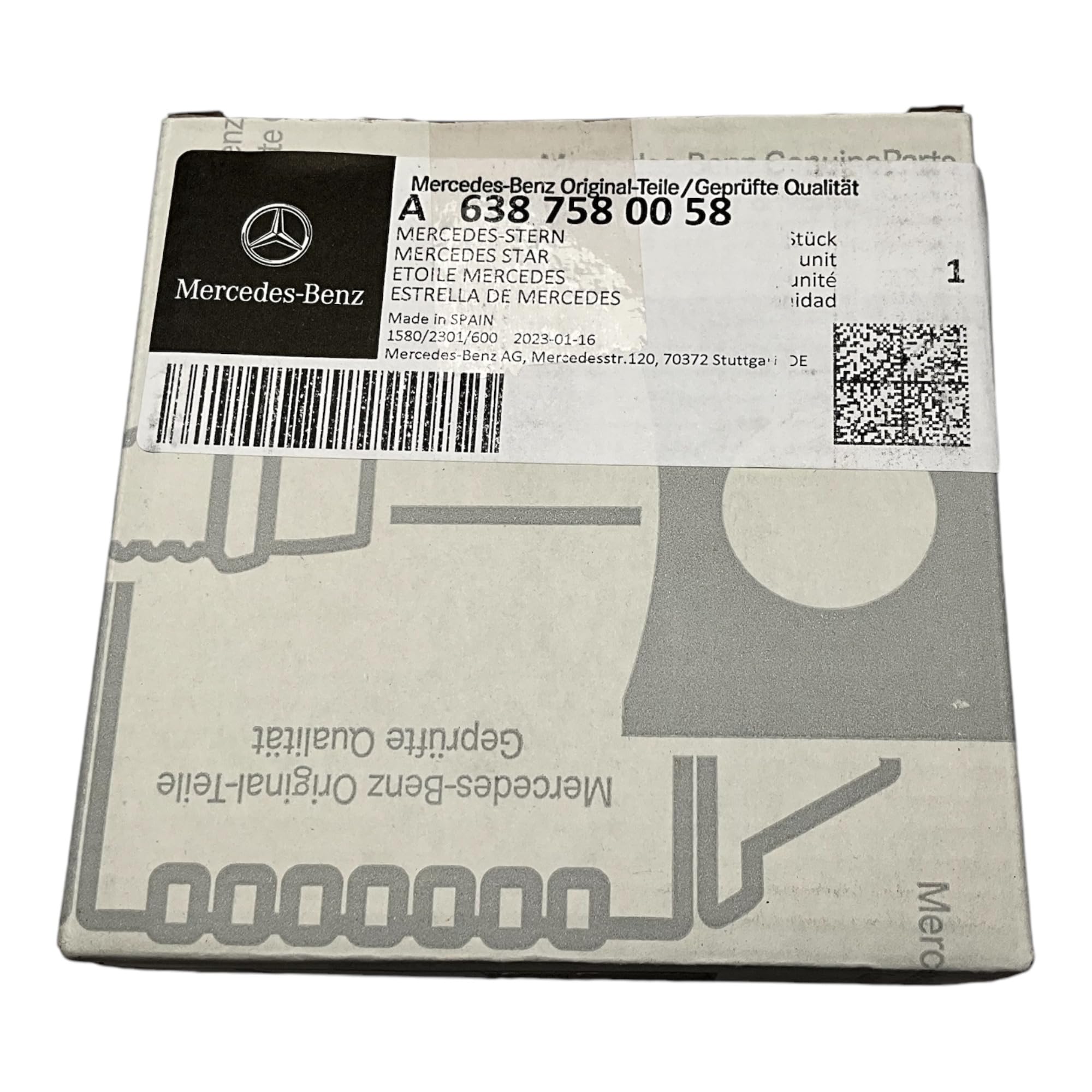 Mercedes-Benz Vito - Insignia de estrella para puerta trasera (piezas originales de Mercedes-Benz