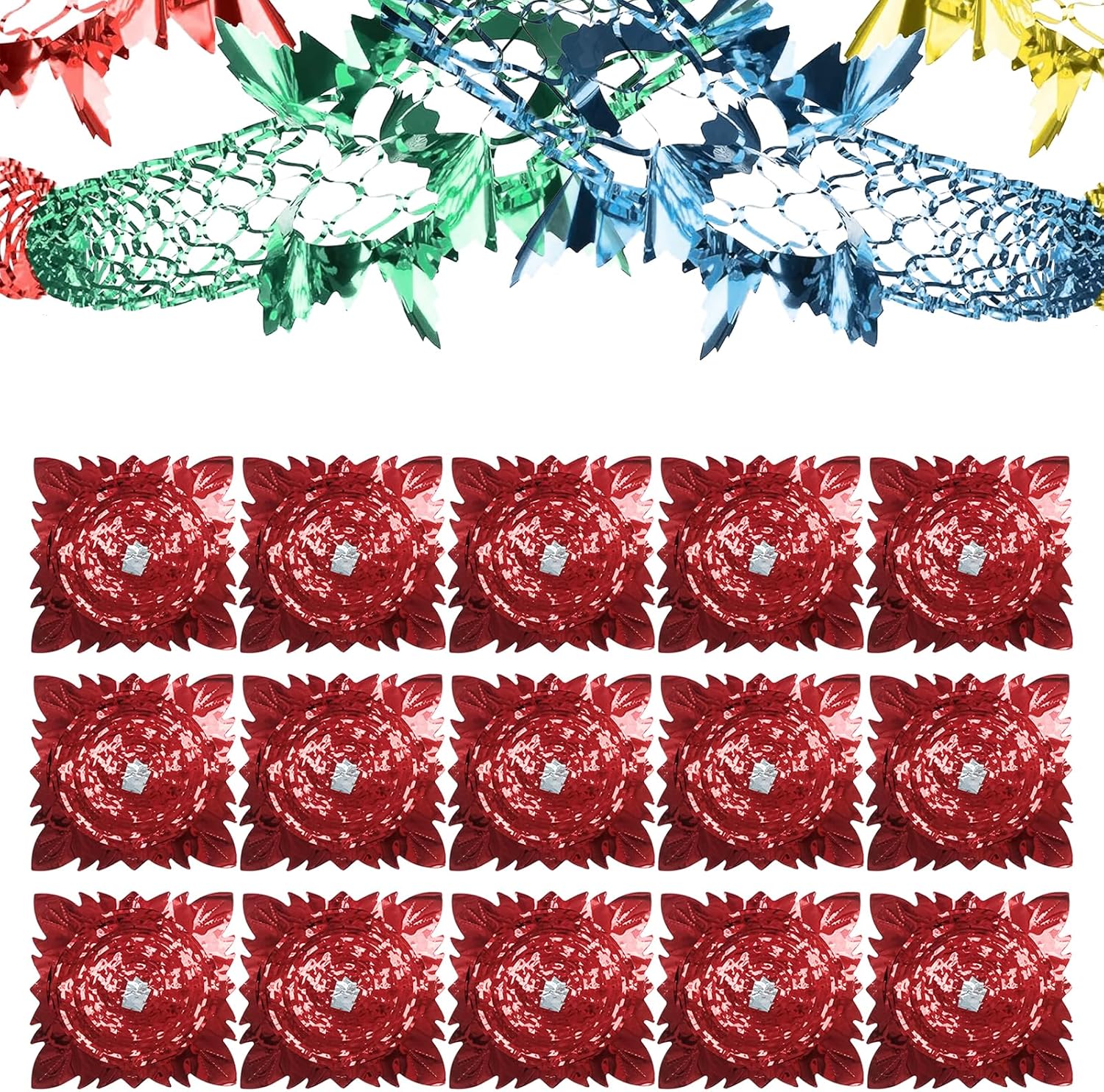 15 Pcs Christmas Hanging Decorations, Christmas Ceiling Decorations