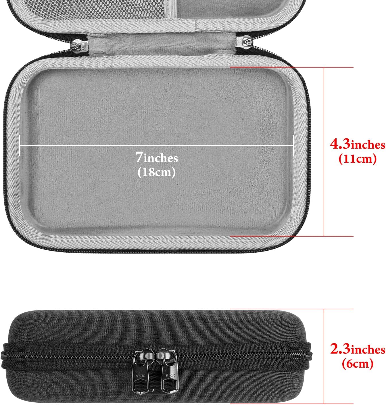 GEEKRIA Numeric Keypad Carrying Case, Compatible with 8BitDo Retro 18 Mechanical Numpad, EPOMAKER EK21 Number Keyboard, Portable Number Pad Travel Bag (Dark Grey)