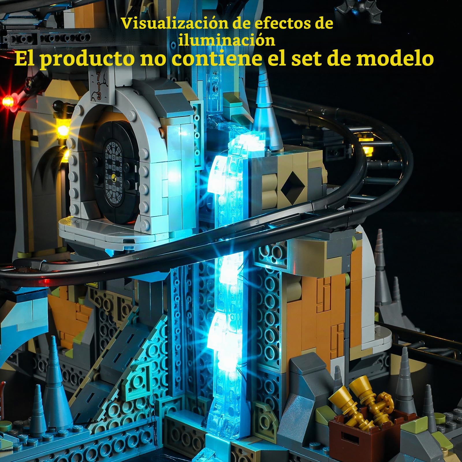 GEAMENT Kit de Luces LED Compatible con Lego Harry Potter Banco Mágico Gringotts (Gringotts Wizarding Bank) - Conjunto de luz por Edición por Coleccionistas 76417 (Juego Modelo no Incluido)