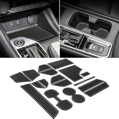 SENSHINE Revestimientos personalizados para accesorios Nissan Sentra 2020-2022 2023, portavasos, forro de consola central, guantera, alfombrillas