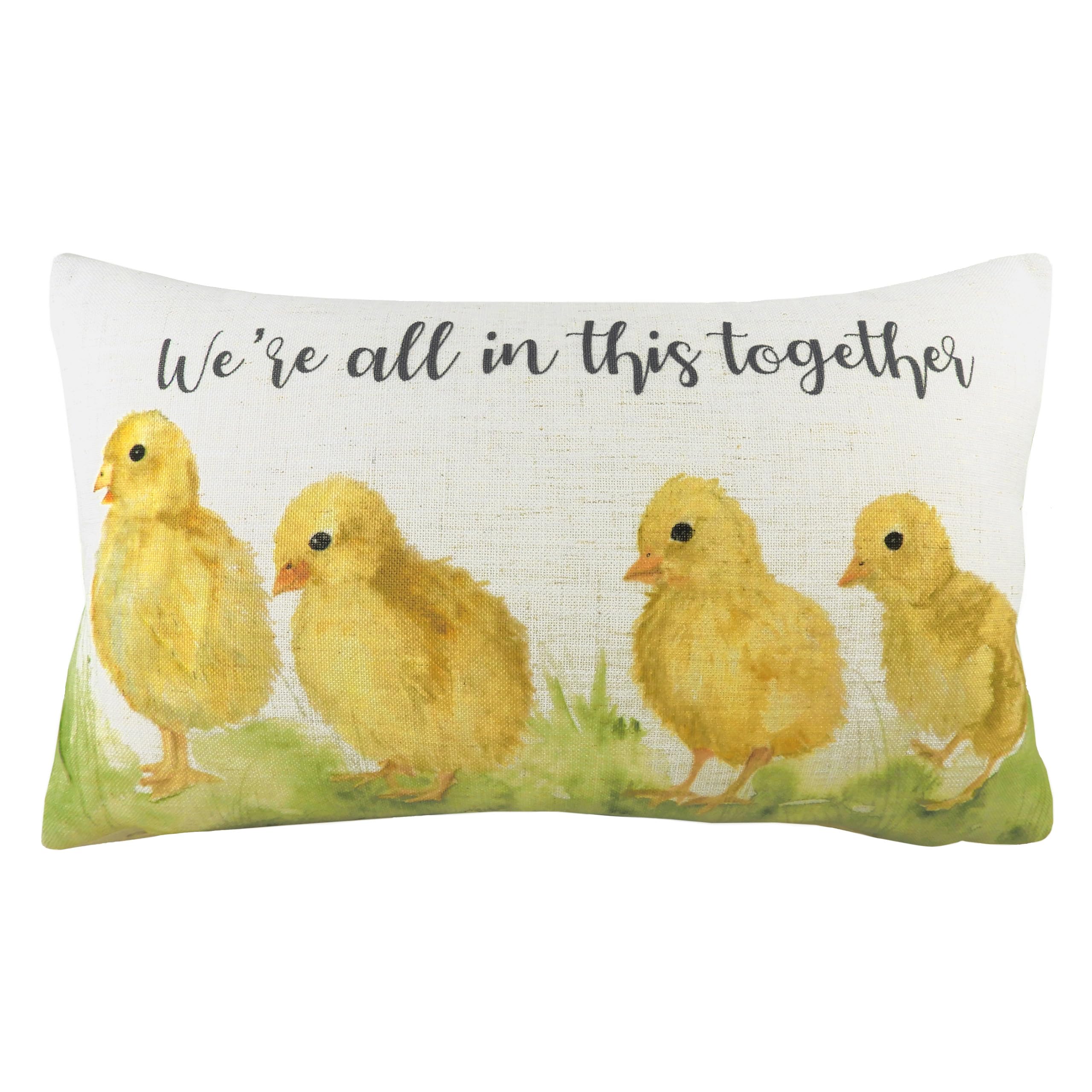 B&Q -  In This Together Jacquard Printed Cushion Cover