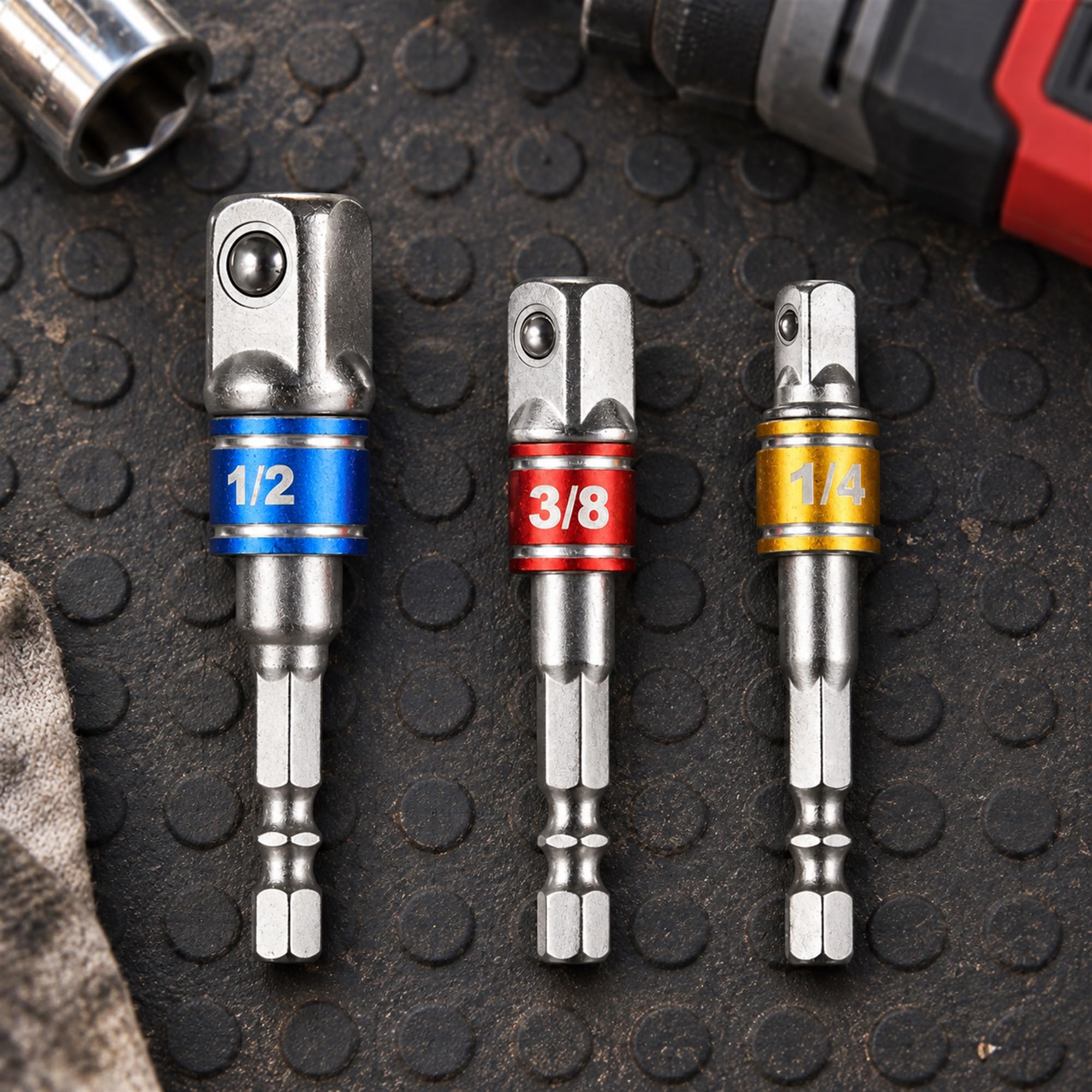 Chrome Vanadium Steel Socket Drive Adapter for Impact Wrench and Drill Conversion, Workshop Assembly and Repairs