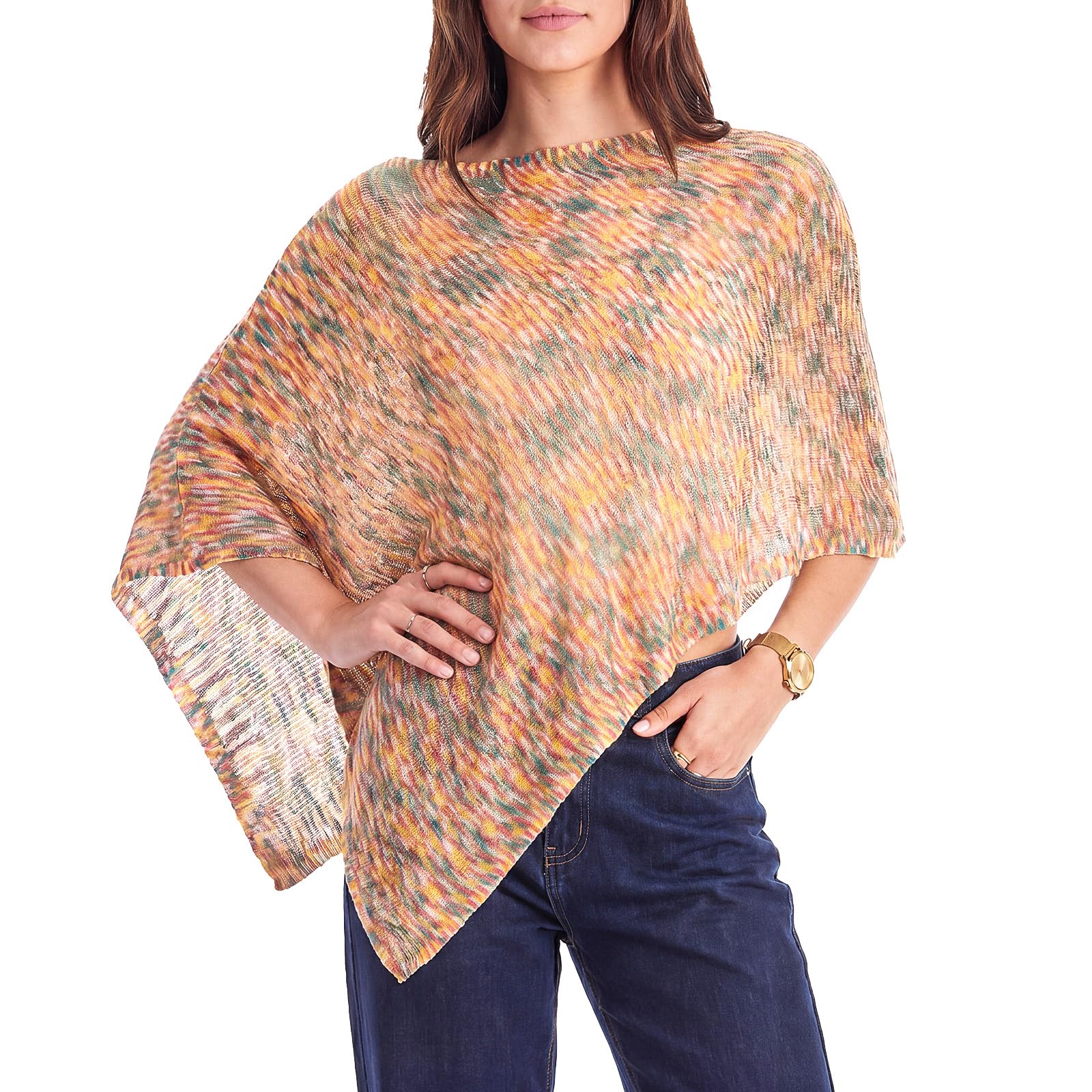Women Sheer Poncho Shrug