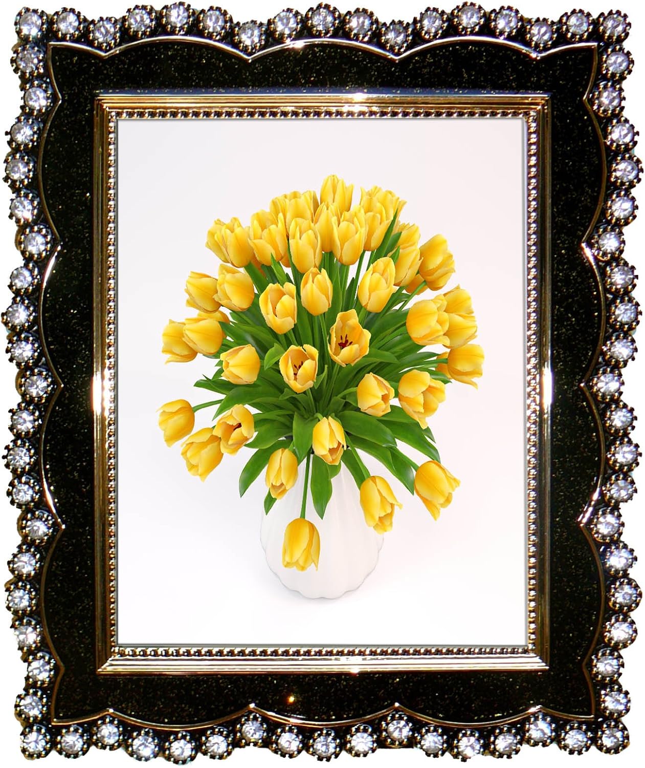 Modern Elegance , Picture Frame TF8055 8x10" Gold & Black