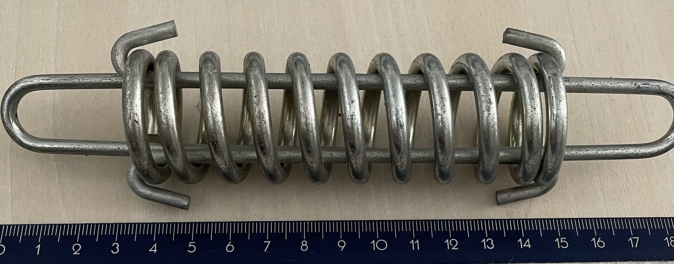Molla Anti Strappo per Cima di ORMEGGIO in Acciaio ZINCATO Alta Resistenza Lunghezza MM.190