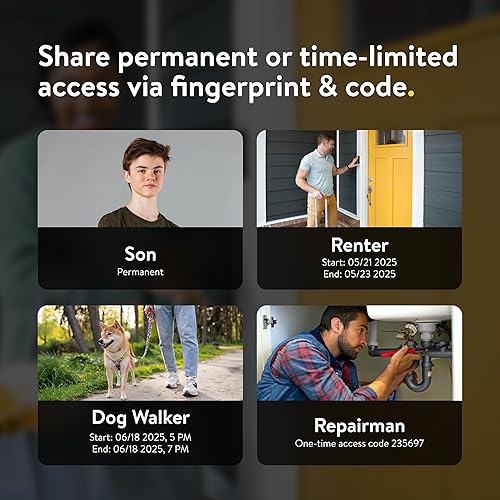 Miniatura 5 de Nuki Smart Lock & Keypad 2, sistema de puerta sin llave con bloqueo automático, acceso a huellas dactilares y código, control de aplicaciones, fácil