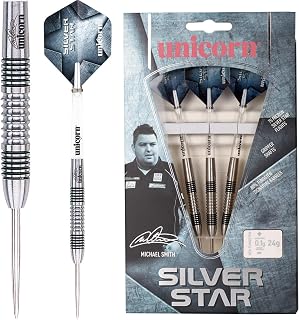 Unicorn Darts Men's Silver Star Michael Smith Darts