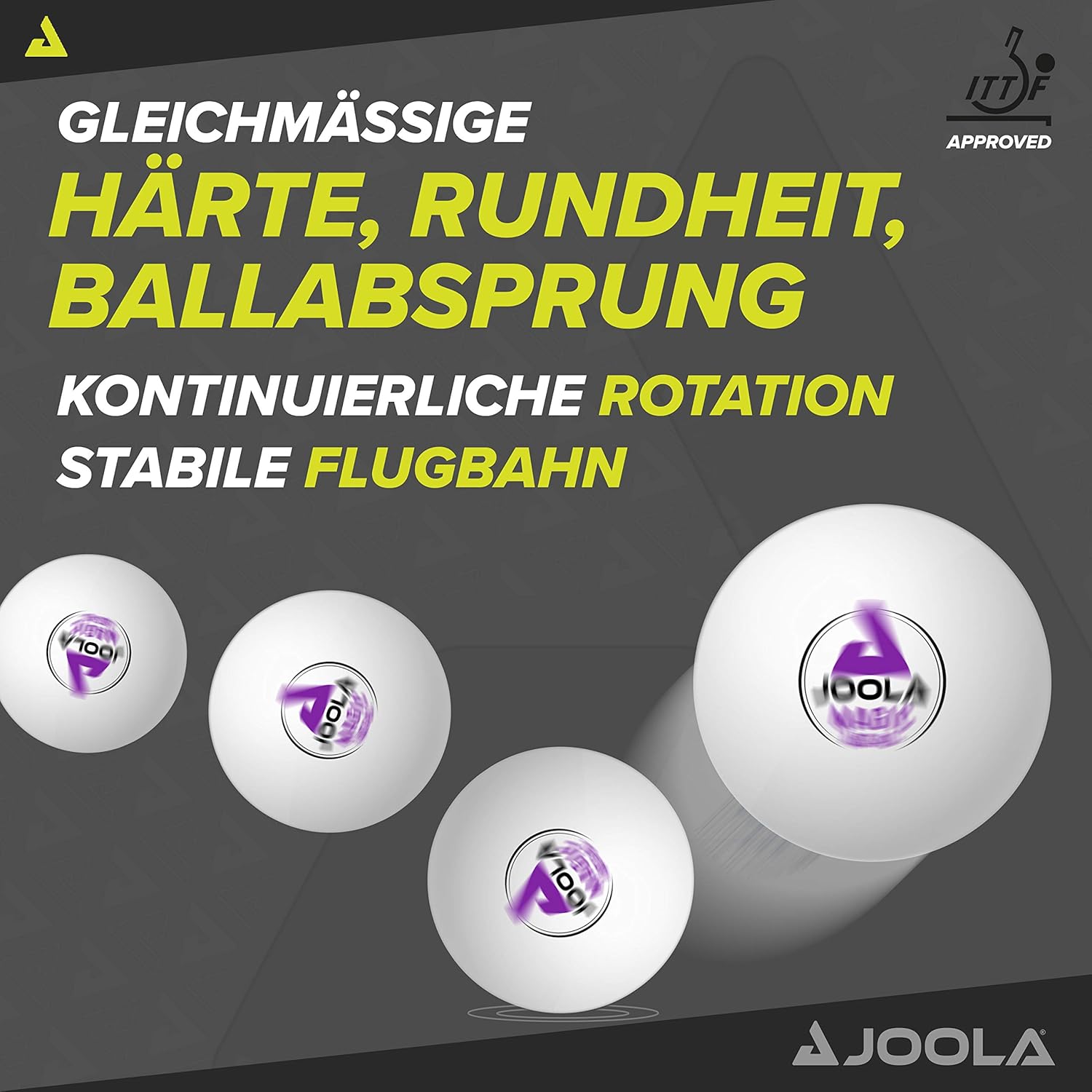 JOOLA Magic 2-Star ABS Training Table Tennis Balls - Includes 72 Balls for Table Tennis Training - 40+mm - Perfect Addition to Table Tennis Accessories - White