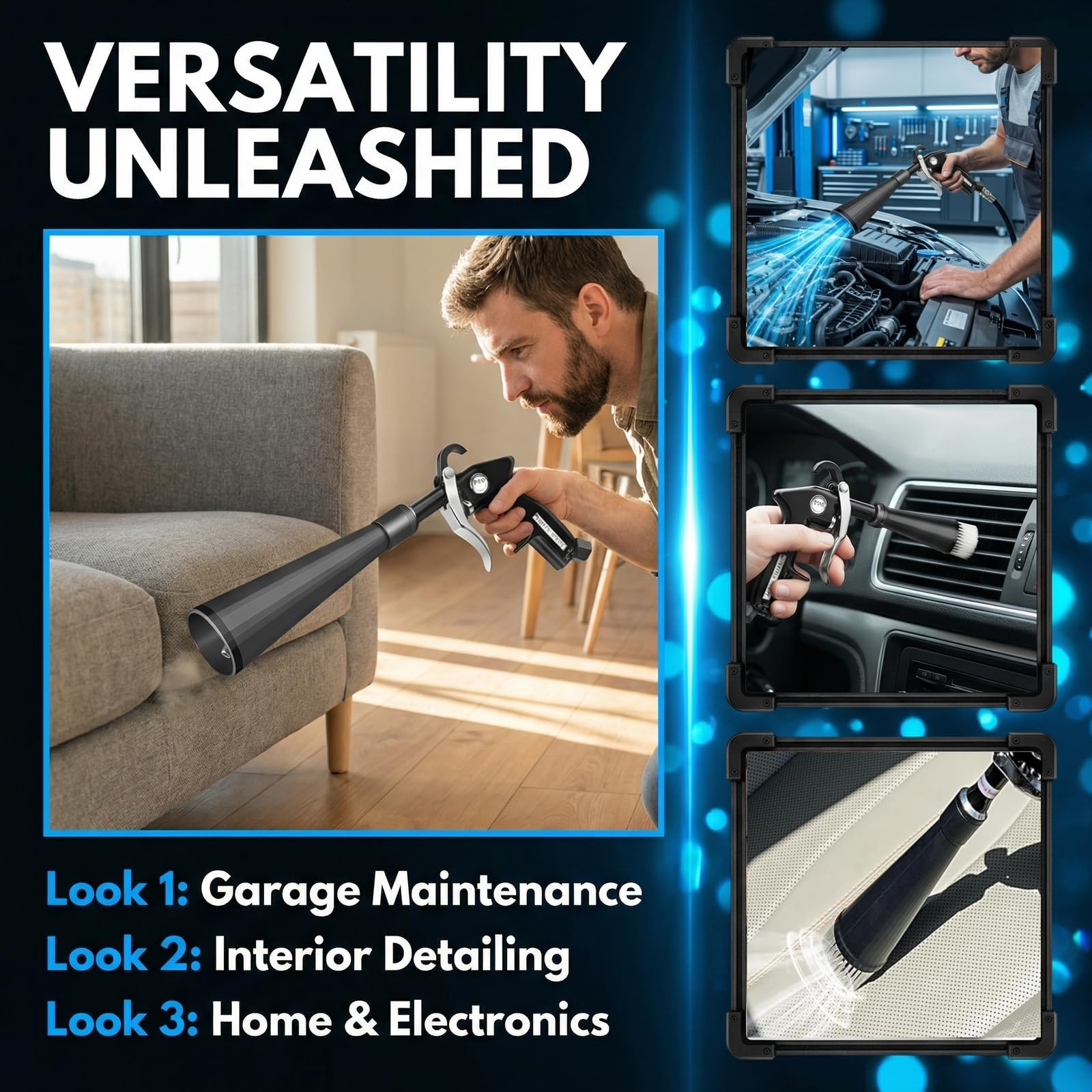 Pistolet de Nettoyage d'air de Voiture