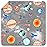 BABYBOET Splat Mat for Baby - Under High Chair Floor Mat Protects Wood, Vinyl and Carpet from Spills - Waterproof 4 Layer Baby Mat with Anti-Skid Backing Deters Bunching and Sliding (51 x 51)
