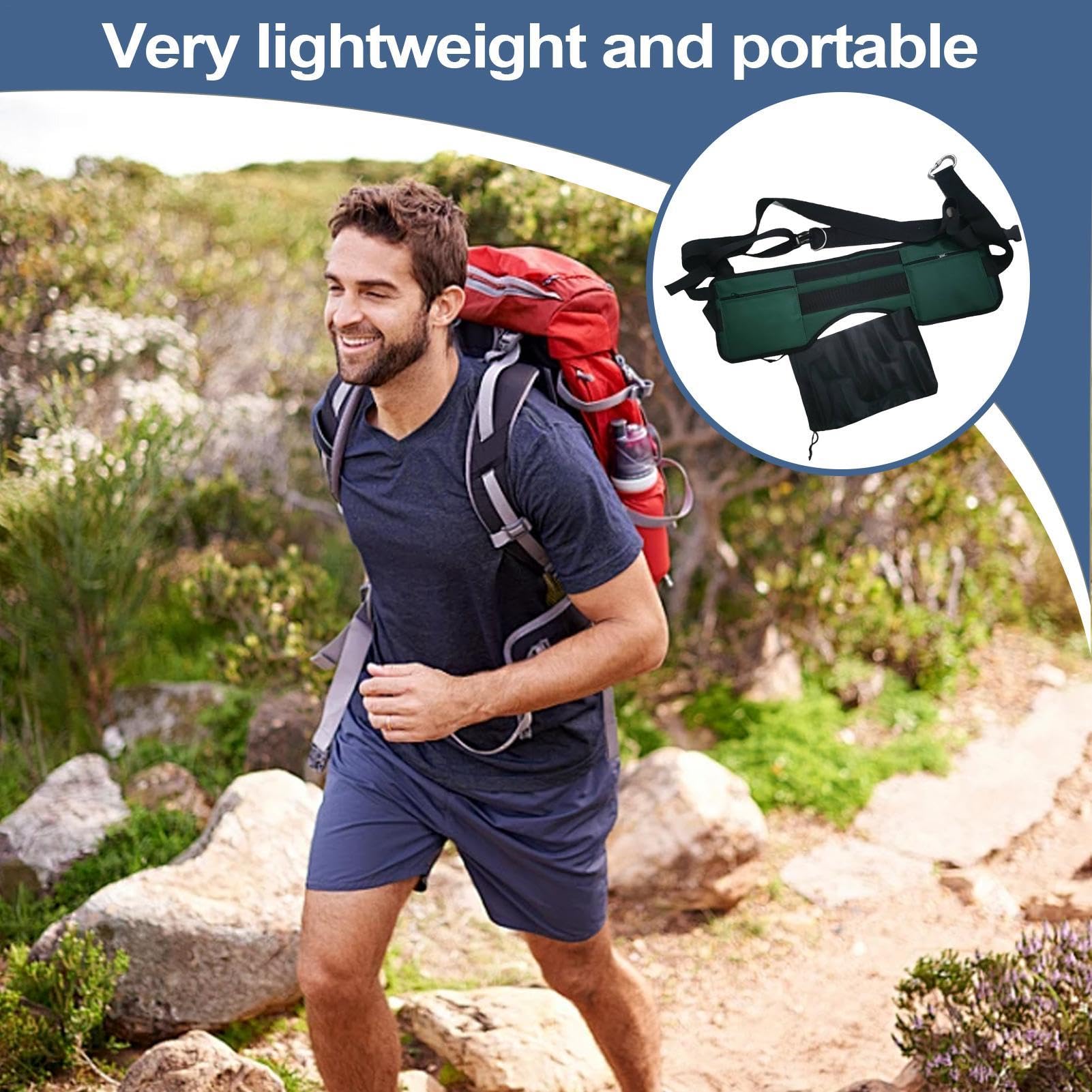 Sangle De Toilette Portable Pour Camping – Confortable, Réglable, Supporte 180 Kg, En Nylon