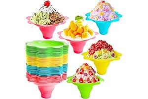 4OZ Flower-Shaped Snow Cone Cups