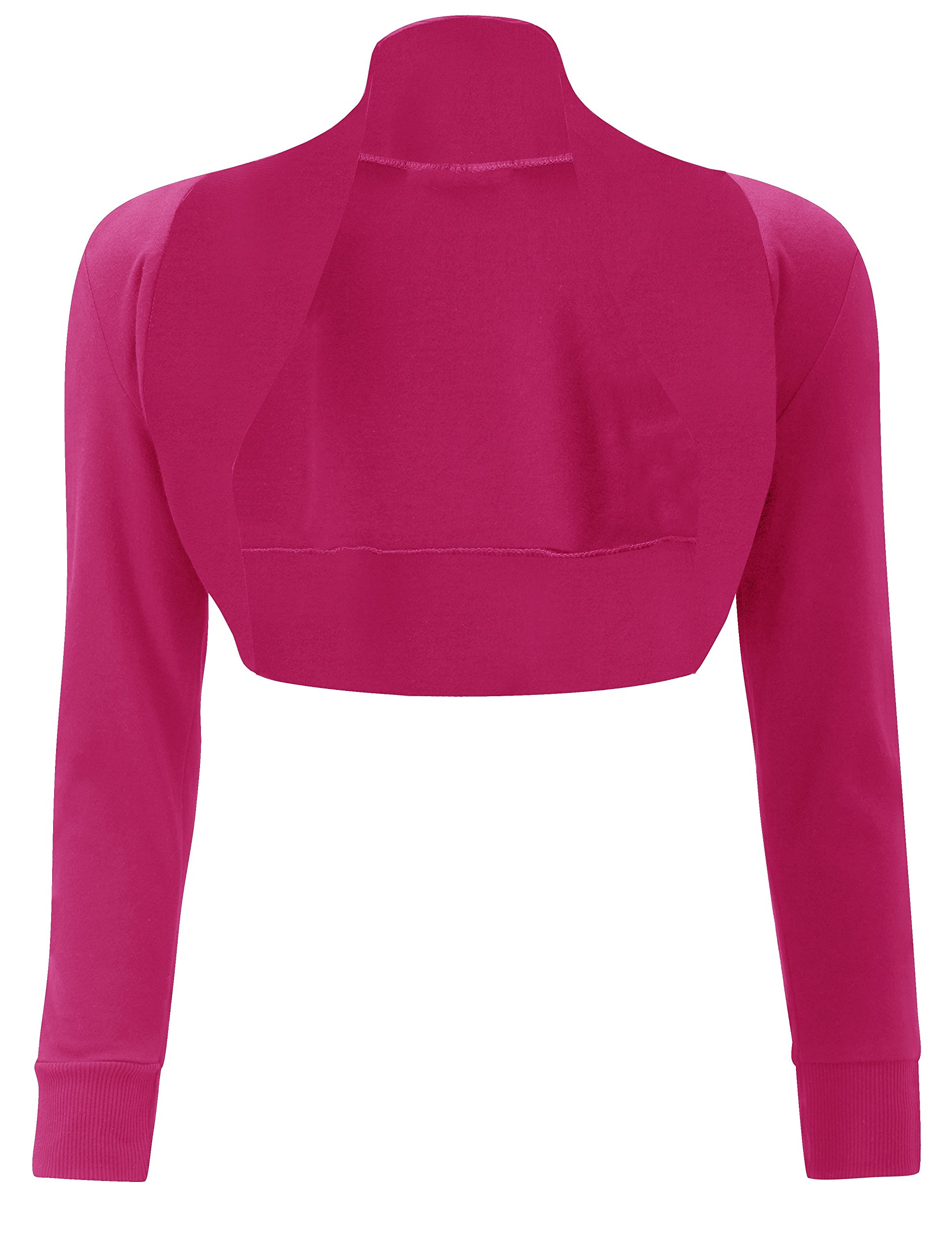 asfashion online LS Jersey Bolero Fuchsia S/M (Viscose Shrug - 1.96)