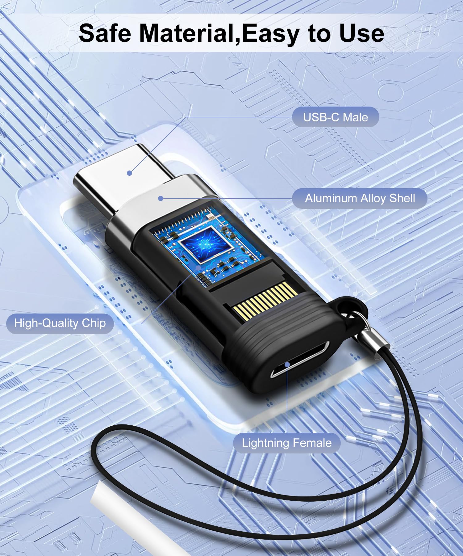 , Leizhan USB Type-C To USB 3.0 Adapter, USB