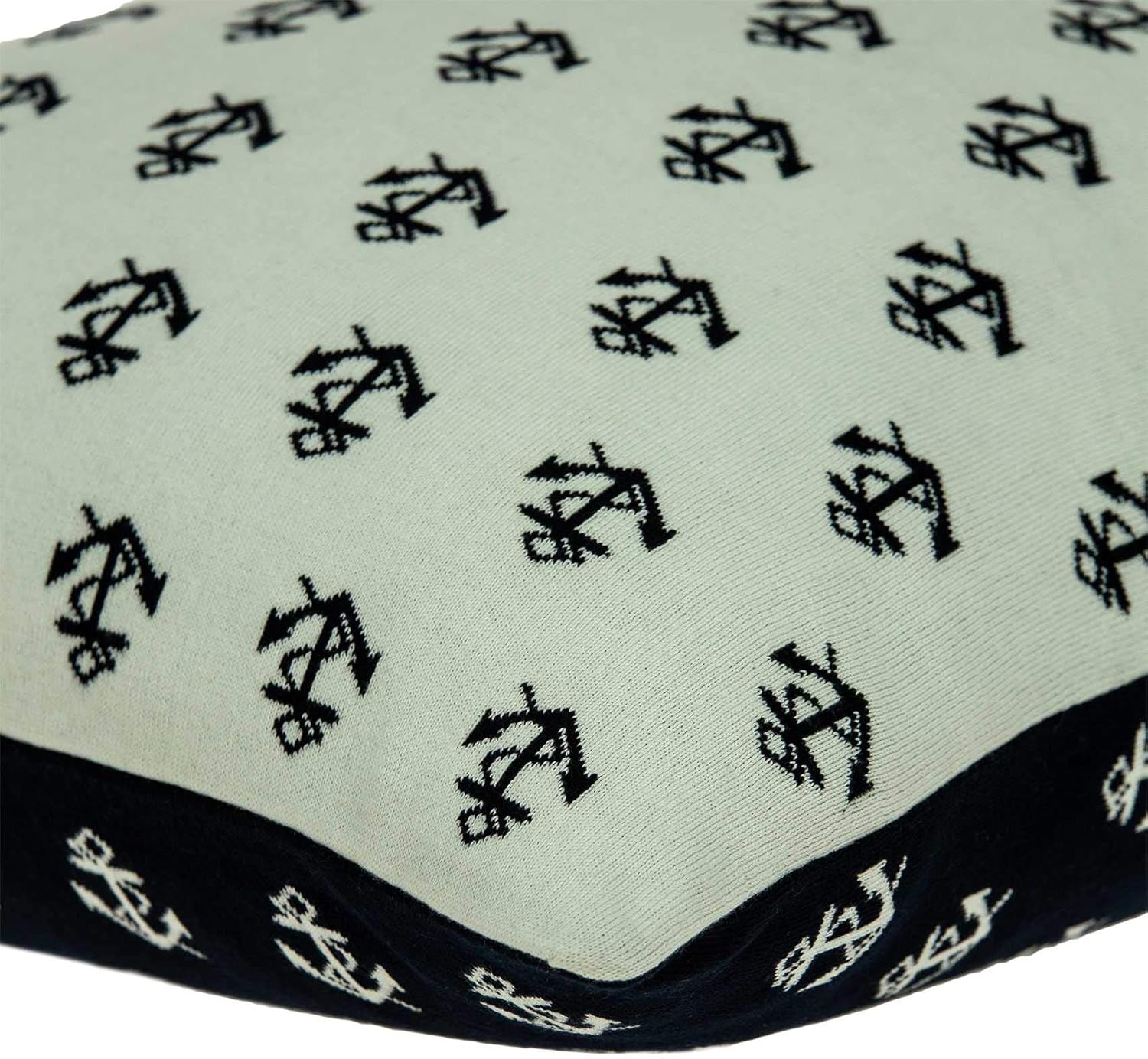 HomeRoots 334055 20 x 7 x 20 in. Nautical Blue Pillow Cover with Poly Insert