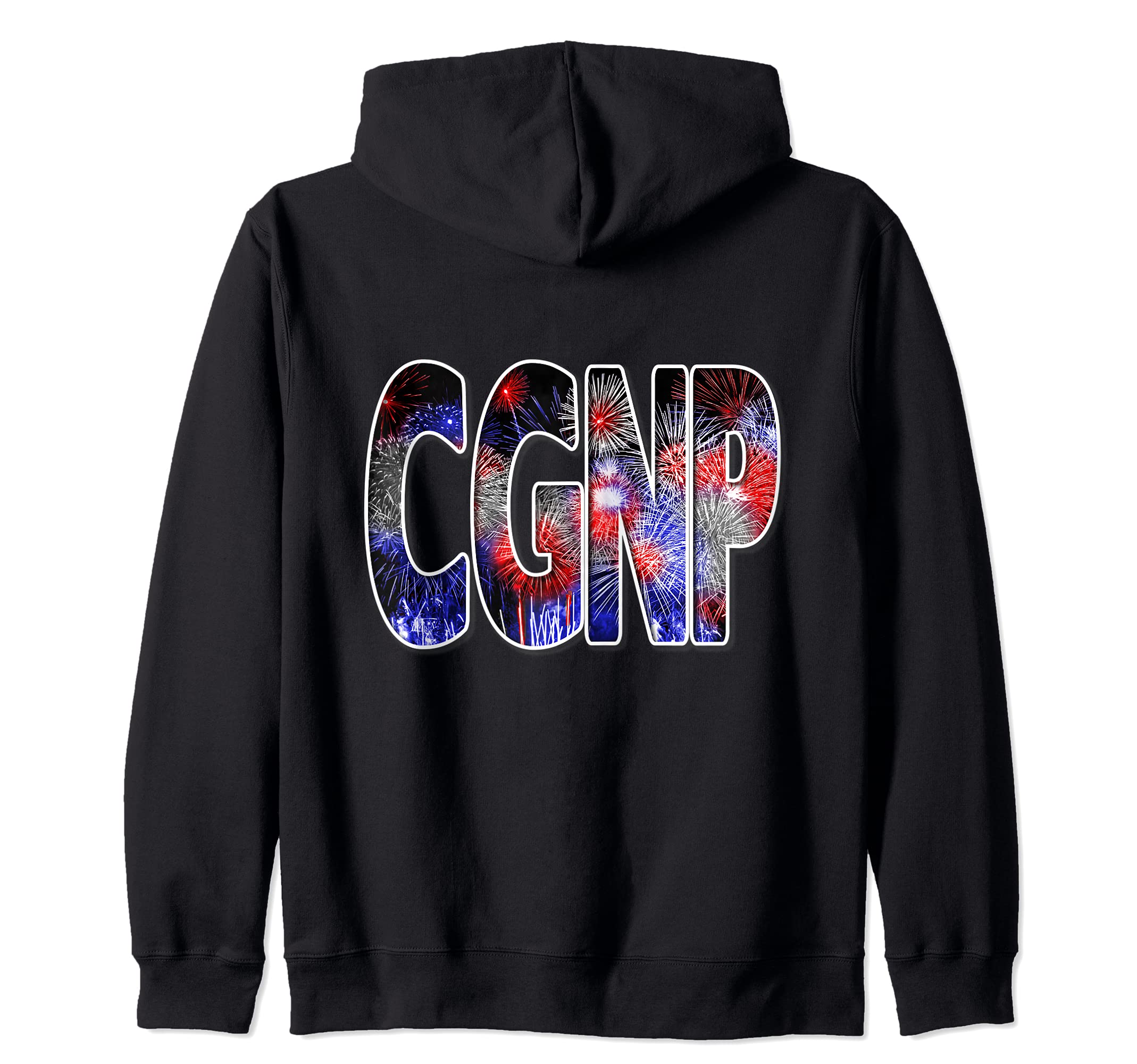 Nurses July 4th Fireworks Patriotic CGNP Zip Hoodie