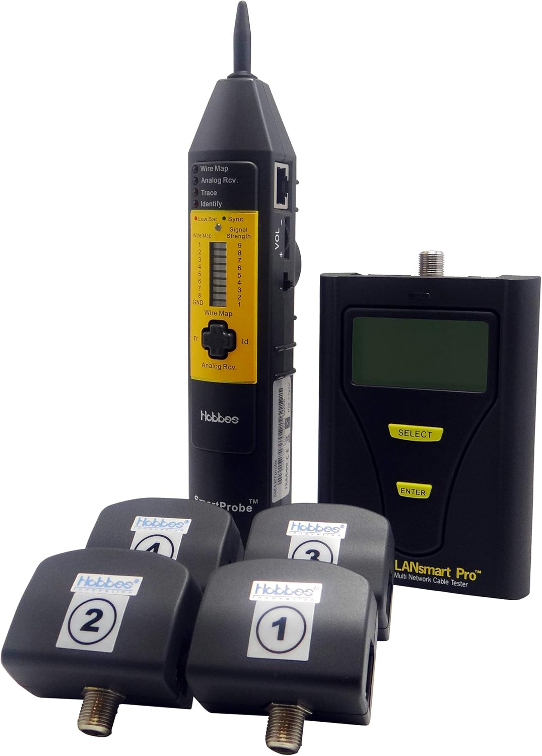 Hobbes 256003PK LANsmart Pro Kit - Multi-Cable Network Tester and Probe Kit