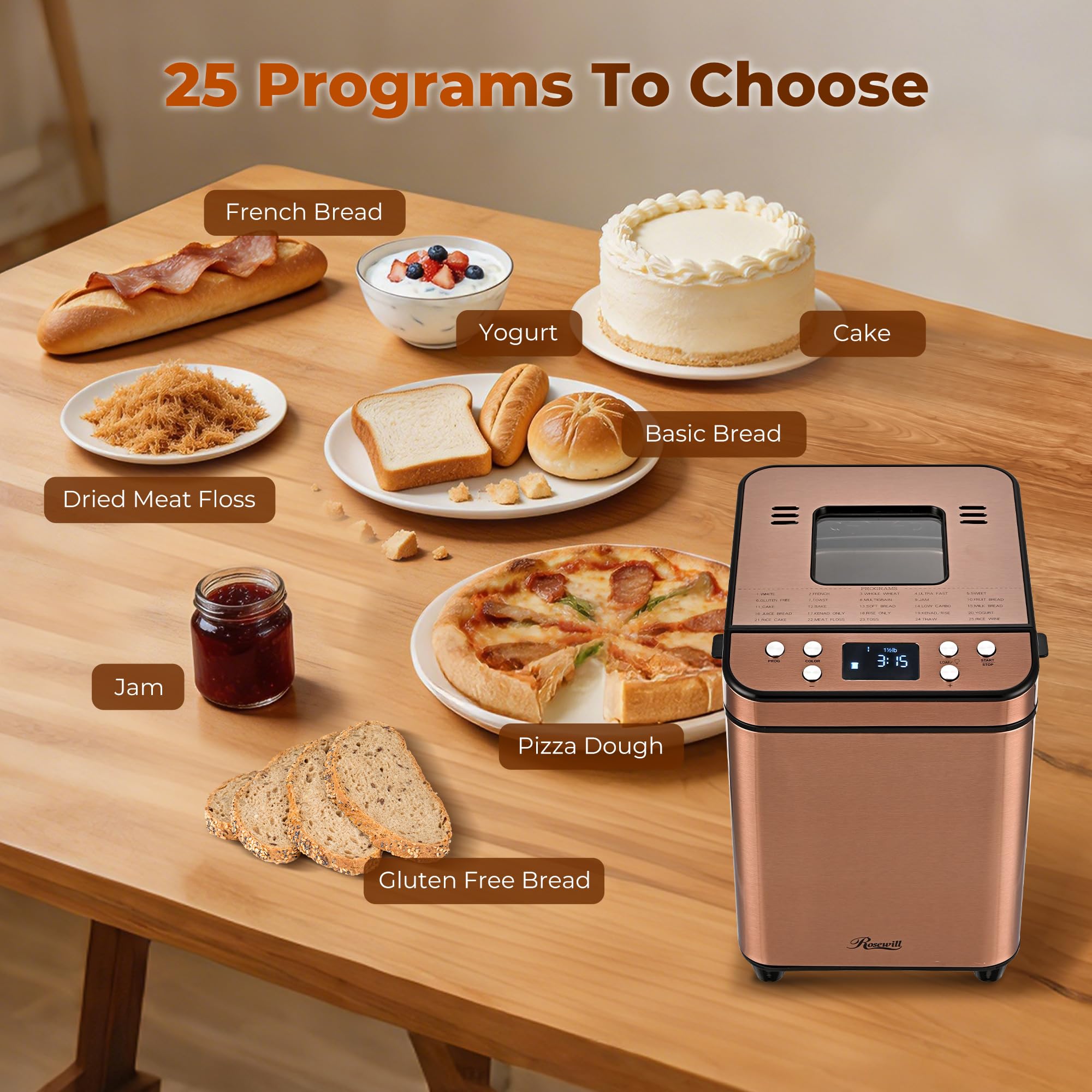 Rosewill Bread Maker - Bake Delicious Bread! -5