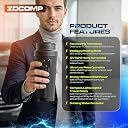 ZOCOMP Smart Bottle Warmer Cooler 12V & Type C – Portable Travel Cup Heater & Chiller, Cooling Up to 6°C, Heating Up to 80°C, for Office Desk, Home, Travel & Camping gallery image