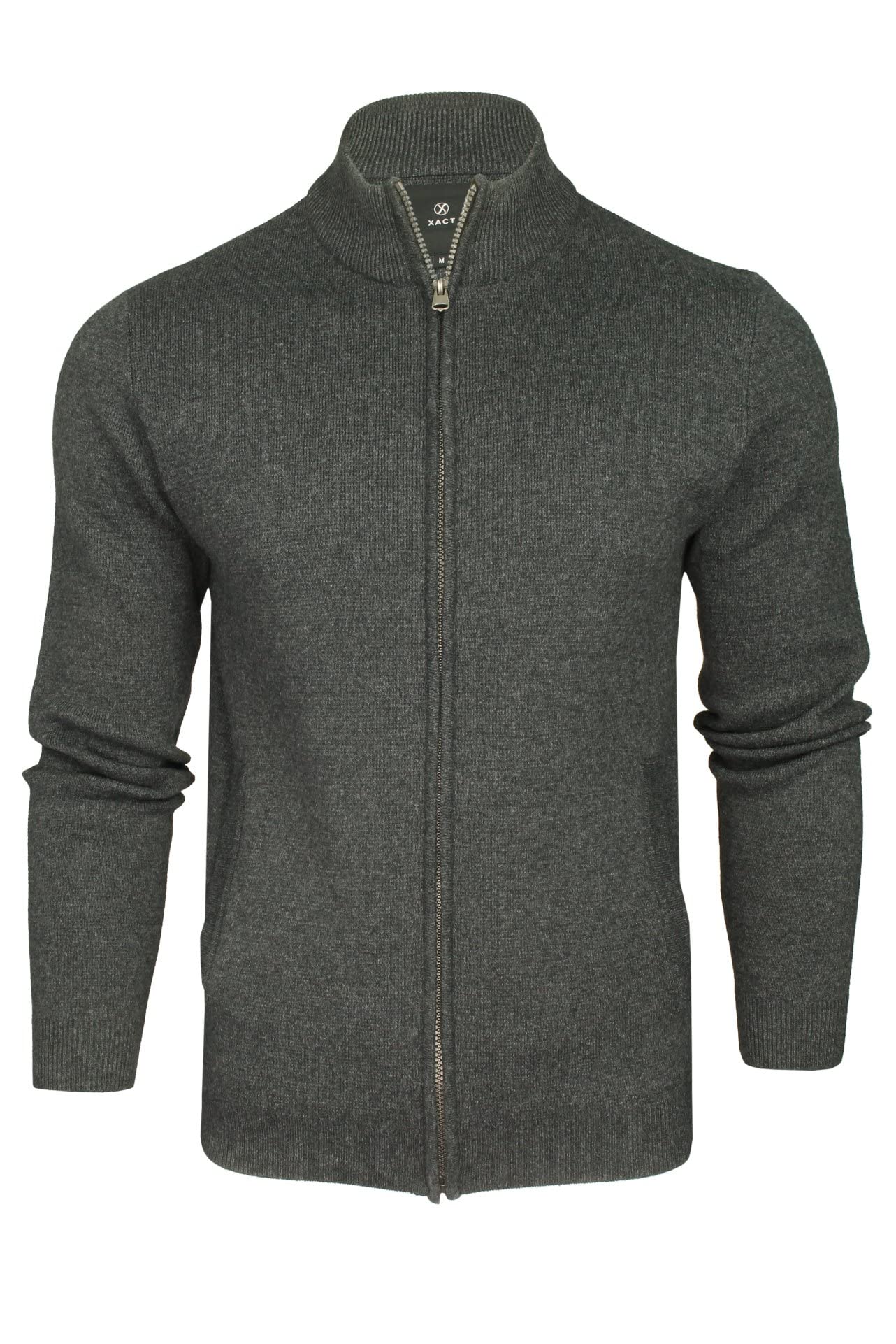 Xact Cárdigan de algodón con cremallera completa para hombre