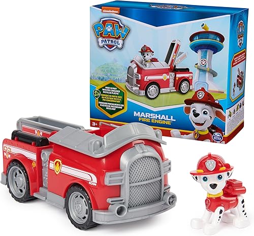 Paw Patrol, Camión de bomberos de Marshall, camión de juguete con figura de acción coleccionable, juguetes para niños y niñas de 3 años en adelante disponible en Yaxa Venezuela