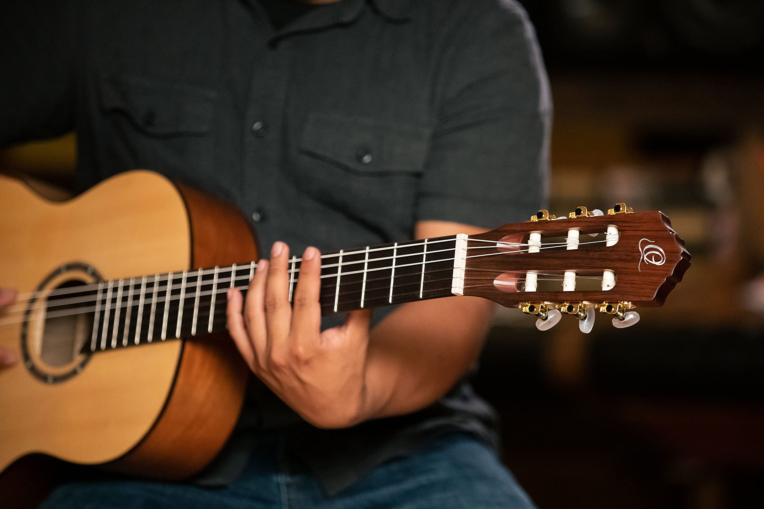 Ortega Guitars Family Series Pro Chitarra Acustica, 6 Corde, Finitura Semilucida, Catalpa