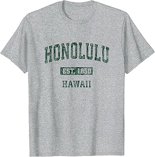 Honolulu Hawaii HI Vintage Athletic Sports Design T-Shirt