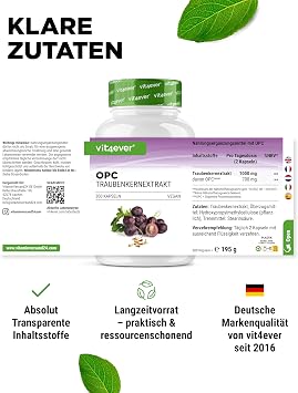 vit4ever OPC Traubenkernextrakt - 300 Kapseln