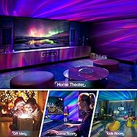 Vista 6 de Rossetta Proyector de Galaxia de Astronauta, Proyector de Estrellas para Dormitorio, Luz Nocturna LED Regulable para Niños con Temporizador