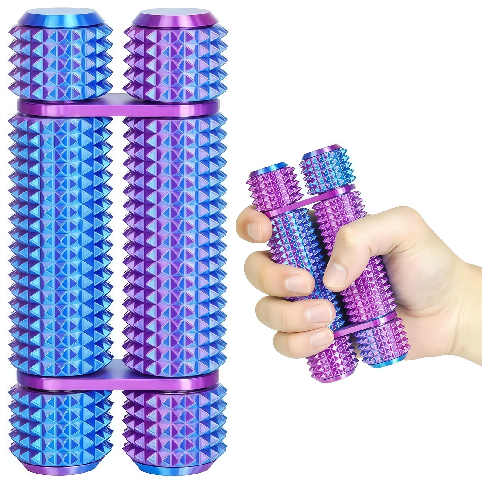 Pain Stim Fidget Roller for Adults Office Desk Stress Relief Sensory Aid ADHD Anxiety Fidget Tool Pocket Spinner Gifts for Him Her Colleagues