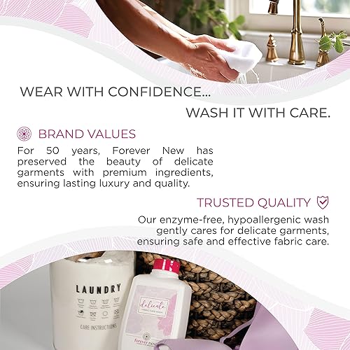 Miniatura 9 de Forever New Lavado de cuidado de tela con aroma original líquido de 32 onzas, detergente natural para ropa