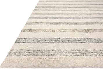 Loloi Chris Loves Julia Chris Collection CHR-05 Ivory/Slate 5'-0'' x 7'-6'', .50 Pile Height, Area Rug