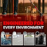 Vista 4 de Kit de resina epoxi autonivelante – El kit de epoxi para suelos de garaje ANE se extiende sin problemas. Resina epoxi transparente duradera de grado